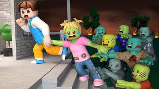 Zombies Vs Humans Zombie Apocalypse  Roblox Animation  Roblox brookhaven 🏡rp [upl. by Kcir694]