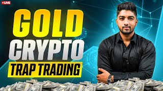 10 Dec  Live Market Analysis for Gold and Crypto  Trap Trading Live [upl. by Jabe290]