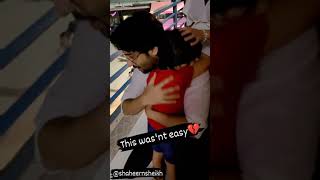 Shaheer Sheikh consoling crying cute baby Vidvaan krpkab shaheersheikh shorts [upl. by Aerdua]