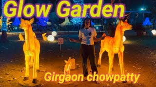 Glow garden🌠 at Girgaon Chowpatty  famous glow garden glowgarden viralVideos [upl. by Avahc]