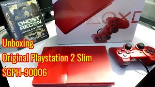 Unboxing Original Playstation 2 Slim SCPH90006  Limited Edition [upl. by Bab]