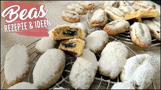 Mini Stollengebäck Rezept  Kleine gefüllte Christstollen backen BEAner [upl. by Lettie]