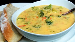 BROCCOLI CHEDDAR SOUP  BROCCOLI CHEESE SOUP RECIPE [upl. by Timotheus]