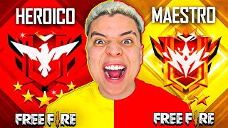 EL DIOS DE FREE FIRE LLEGA A GRAN MAESTRO 💛 🔥 FREE FIRE EN VIVO 🔥 💛 [upl. by Eatnuahs]