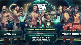 Jurassic Express vs The Young Bucks vs Redragon  AEW Revolution 2022  Highlights [upl. by Pearce]