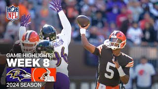 Baltimore Ravens vs Cleveland Browns  2024 Week 8 Game Highlights [upl. by Flory617]