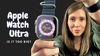 Apple Watch Ultra Unboxing amp First Impressions  Small Wrists [upl. by Mairhpe]