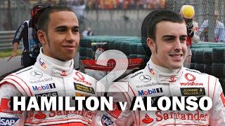 RIVALIDADES LEGENDARIAS DE F1 ALONSO VS HAMILTON Cap 2 Parte 2 [upl. by Cheria646]