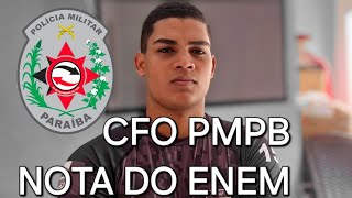 😱Saiu Edital CFO PMPB nota pelo Enem😲 [upl. by Tessa]