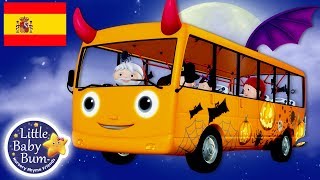 Las Ruedas del Autobús  ¡Especial de Halloween  Dibujos Animados  Little Baby Bum en Español [upl. by Aloek908]