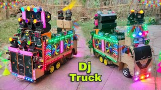 Mini Dj Truck Loading AtNew Home big dj set up Mini Dj kese banaye Dj toy dj box and light dj gadi [upl. by Scot]