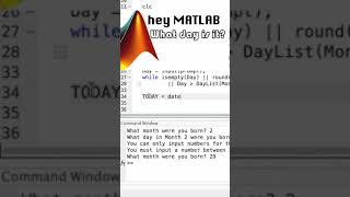 MATLAB Find Date and Time of TODAY or NOW [upl. by Nagaer550]