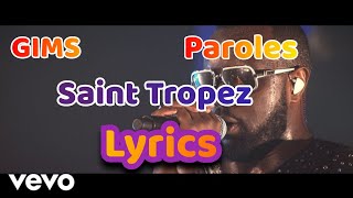 SAINT TROPEZ  GIMS  Paroles  Lyrics [upl. by Rollie]