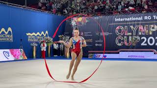 Arina Averina Ribbon AA 2370 IT Olympico Moscow 2021 [upl. by Pape]