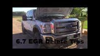 2016 Powerstroke EGR Delete Tips [upl. by Avek714]