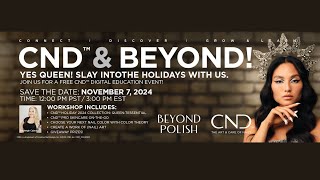 CND amp BEYOND TRAINING EVENT Find The Perfect Color For Your Skin Tone free gift in description [upl. by Franciscka]