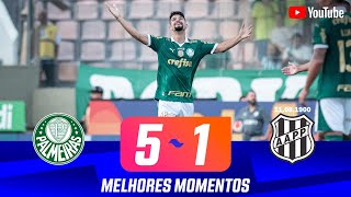 PALMEIRAS 5 X 1 PONTE PRETA  MELHORES MOEMNTOS  QUARTAS DE FINAL  PAULISTÃO 2024 [upl. by Whittemore]