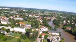 Hochwasser 2013 Die Neiße aus der Vogelperspektive [upl. by Peterus446]