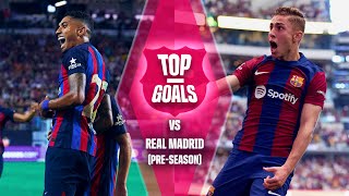 ⚽ TOP GOALS against REAL MADRID in USA  El Clásico  FC Barcelona 🔵🔴 [upl. by Nahpets]