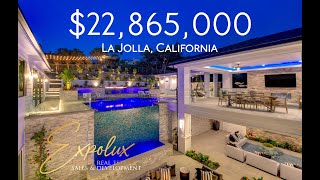 228 Million  BRAND NEW 11000 sqft MANSION tour  La Jolla CA [upl. by Karel246]