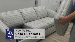 How To Sew Sofa Cushions [upl. by Anitrak]