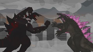 Hakaishin Godzilla vs Evolved Godzilla [upl. by Donal]