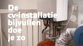 De cvinstallatie bijvullen doe je zo [upl. by Garling7]