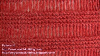 ElongatedDrop Stitch  Free Knitting Tutorials  Stitch 11 [upl. by Storer]