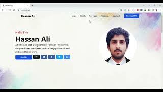 Nextjs Portfolio Website with ContentLayer hassanali pk [upl. by Sinnej]