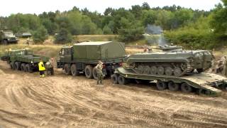 3 Tatra 813 und 815 ziehen BMP auf Tieflader Tag der TechnikShow Mahlwinkel 2012 [upl. by Ninaj]