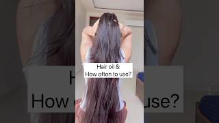 Hair oil how often to use ytshorts viral shortsfeed motivation [upl. by Kwan]