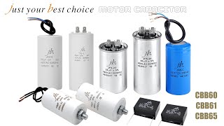 jb Motor Capacitor CBB60 CBB61 CBB65 Motor capacitor electronic manufacturer supplier [upl. by Arahat]