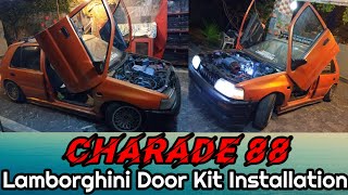 Daihatsu Charade 88 Modified amp lamborghini Door Kit Installation [upl. by Aitetel]