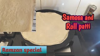 Homemade Samosa Patti and Roll Patti Recipe By Fiza Food Diaries [upl. by Chladek]