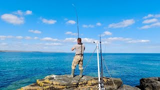 Shore Fishing in Cornwall  How to fish for Wrasse from the shore  Rock Fishing  The Fish Locker [upl. by Tevis]