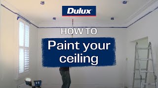 Stepbystep guide to painting your ceiling  Dulux [upl. by Atiran]