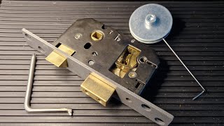 Picking a cutaway mortice lock Lever lock progression  Part 3 [upl. by Keir]