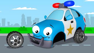 Voiture de police pour enfants  Dessin animé en français  Voitures pour bébés [upl. by Notnil103]