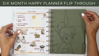 Six Month 2024 Planner Flip Through Classic Vertical Happy Planner  After the Pen [upl. by Acinnad]