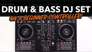 DJ drops a Drum amp Bass mix on beginner Pioneer controller [upl. by Hesoj581]