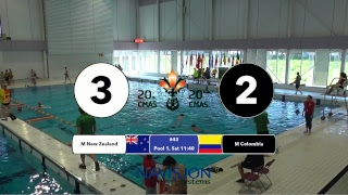 G43  EM COL vs NZL  20th CMAS Underwater Hockey World Championships [upl. by Willdon]