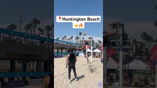 Dig and DELIVER in Huntington Beach☀️🔥🏐 beachvolleyball volleyball volleyballplayer sports [upl. by Adnerad]