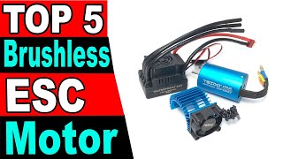 TOP 5 Best Brushless ESC Motor Review 2024 [upl. by Acebber]