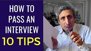 HOW TO PASS A JOB INTERVIEW The top 10 tips [upl. by Aley]