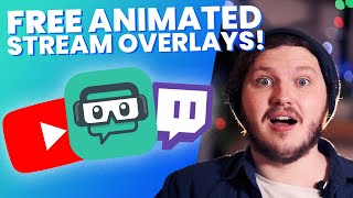 FREE Animated Stream Overlays For SLOBS and OBS  With Download [upl. by Landon]