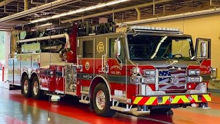 Cartersville Fire Department Adrieal Truck Leaving amp Returns Back To The Station 1 [upl. by Eelrahc]