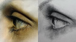 Mastering Realistic Eyes A StepbyStep Guide Using the Loomis Method drawing realisticeyedrawing [upl. by Tera]