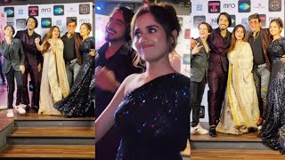 Jannat Zubair Faisal Shaikh amp Ayan Zubair today at quotCarrom Ki Raaniquot Teaser launch [upl. by Htidirrem]