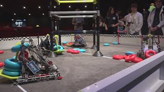 Robotics students battle for first place at the first annual Lobstah Bowl [upl. by Delano958]