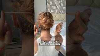 How to Do Chopstick Bun Hairstyle [upl. by Adnilav938]